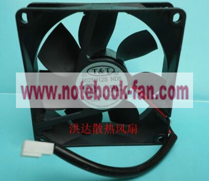 T-T 8025 8025H12S ND5 12V 0.24A 2Wire Server Fan T-T 8025 8025H12S ND5 12V 0.24A 2Wire Server Fan